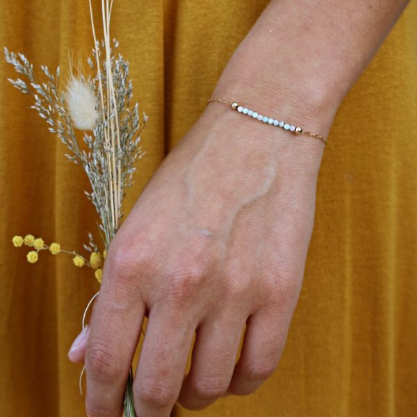 Bracelet en Gold Filled et Amazonite